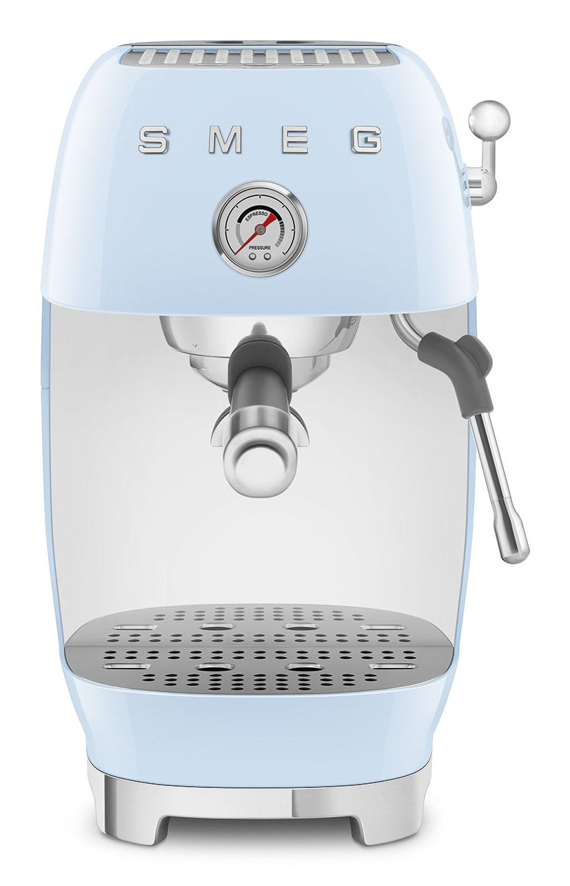 Smeg Espressomaschine Ecf03pbeu, Thermoblock, Cold Brew, Dampfdüse, 1.4l Tank