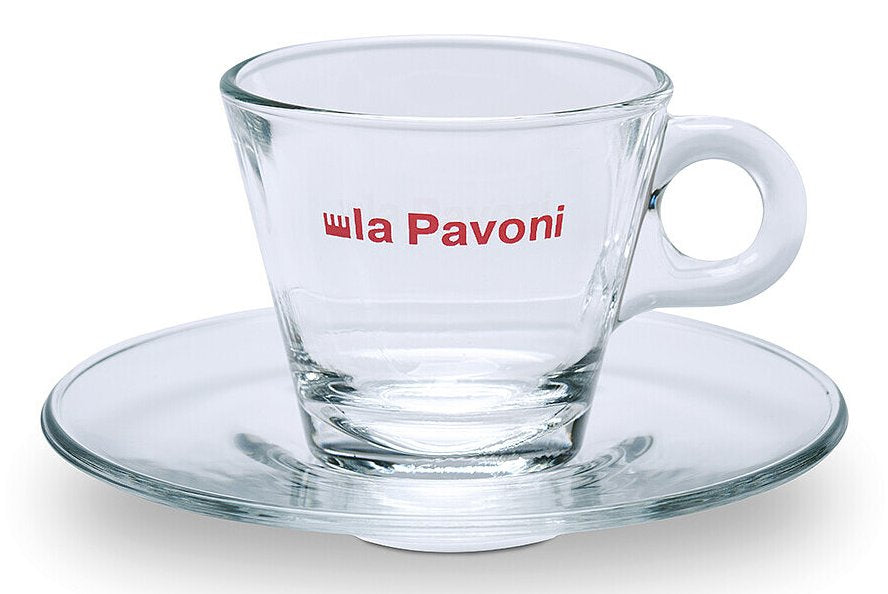 La Pavoni  Espresso Cups & Saucers Set, 6-Piece