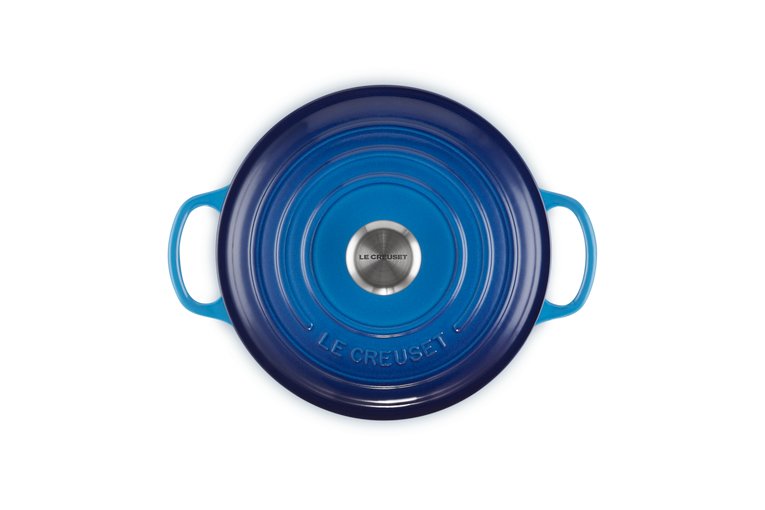 Le Creuset 21177202202430 Signature Gusseisen-Bräter Con Deckel, Ø 20 Cm, Aare