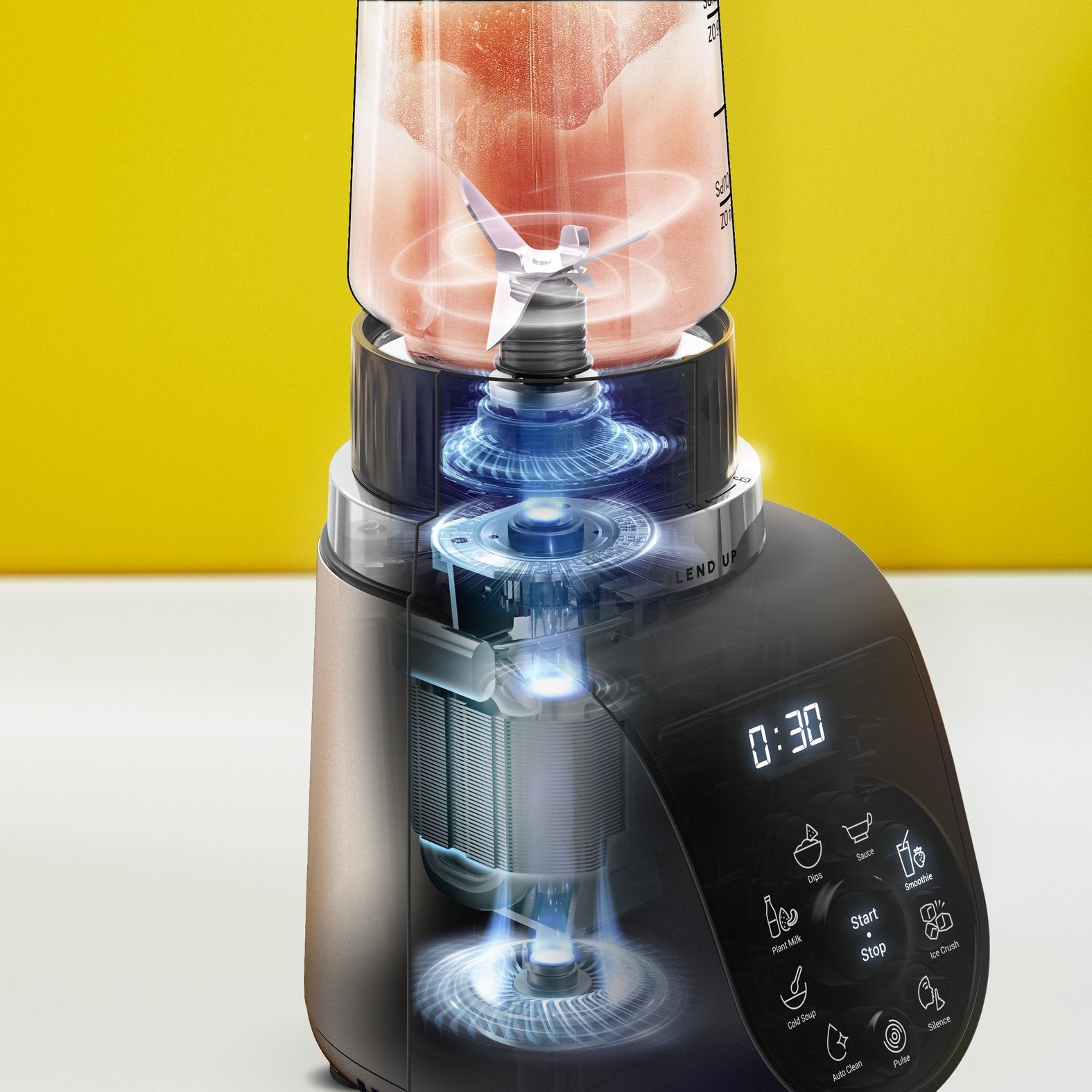 EAN 3016667293966 - Tefal Blend Up BL190AF0 licuadora 0,85 L Batidora de vaso 1000 W Beige, Negro, Transparente imagen 5