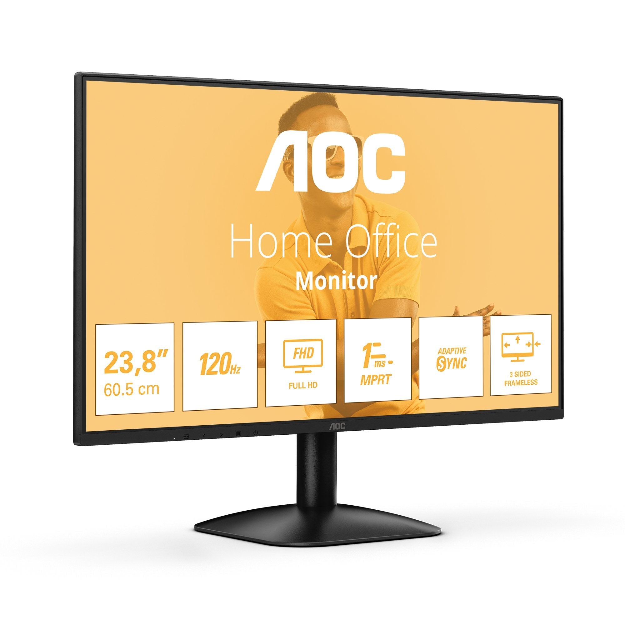 Monitor Aoc 24b31h 23.8" Ips Fhd 120hz 300cd M2 1ms Vga Hdmi Negro