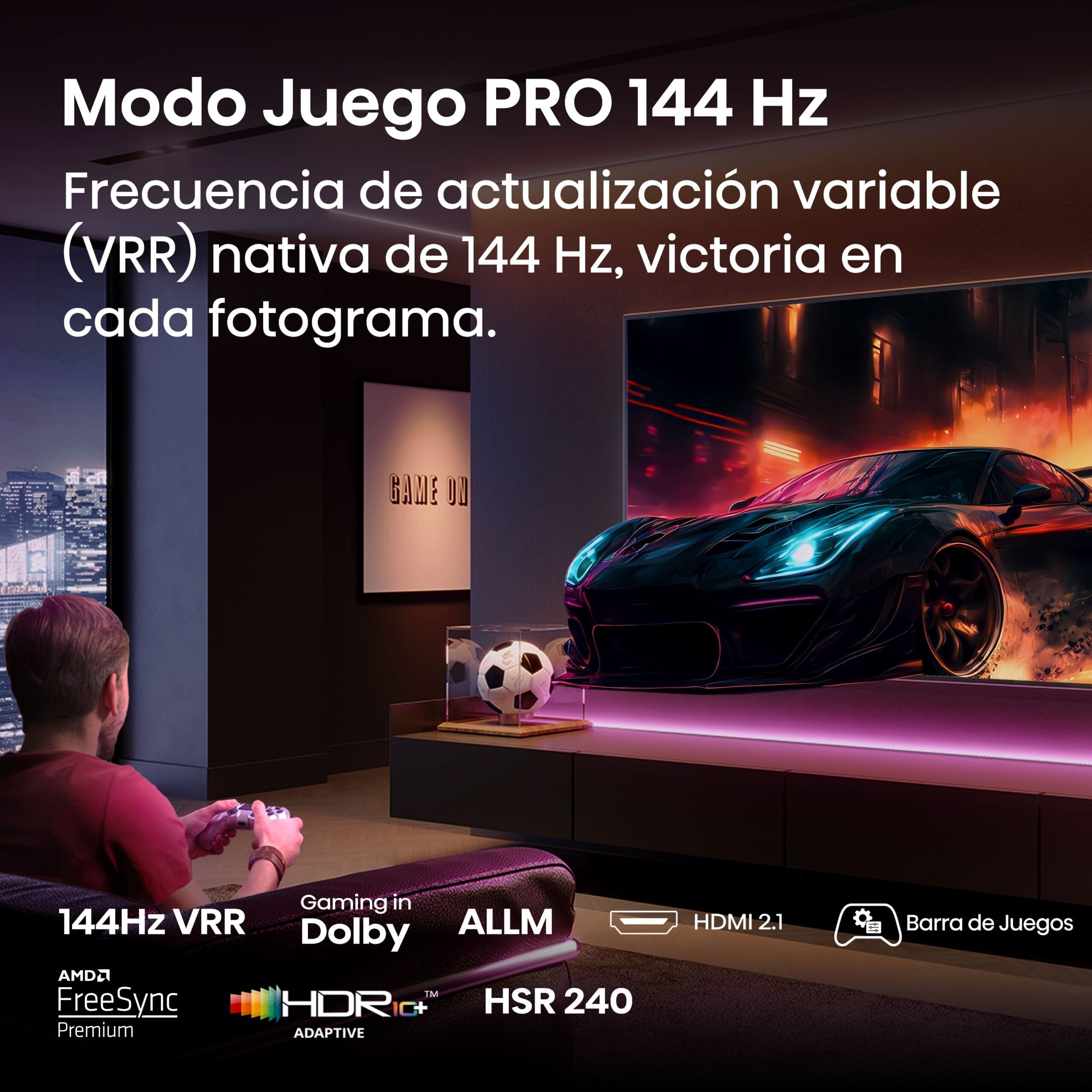 Hisense 65e7q Pro 65" 4k Qled Pro Smart Tv Negro