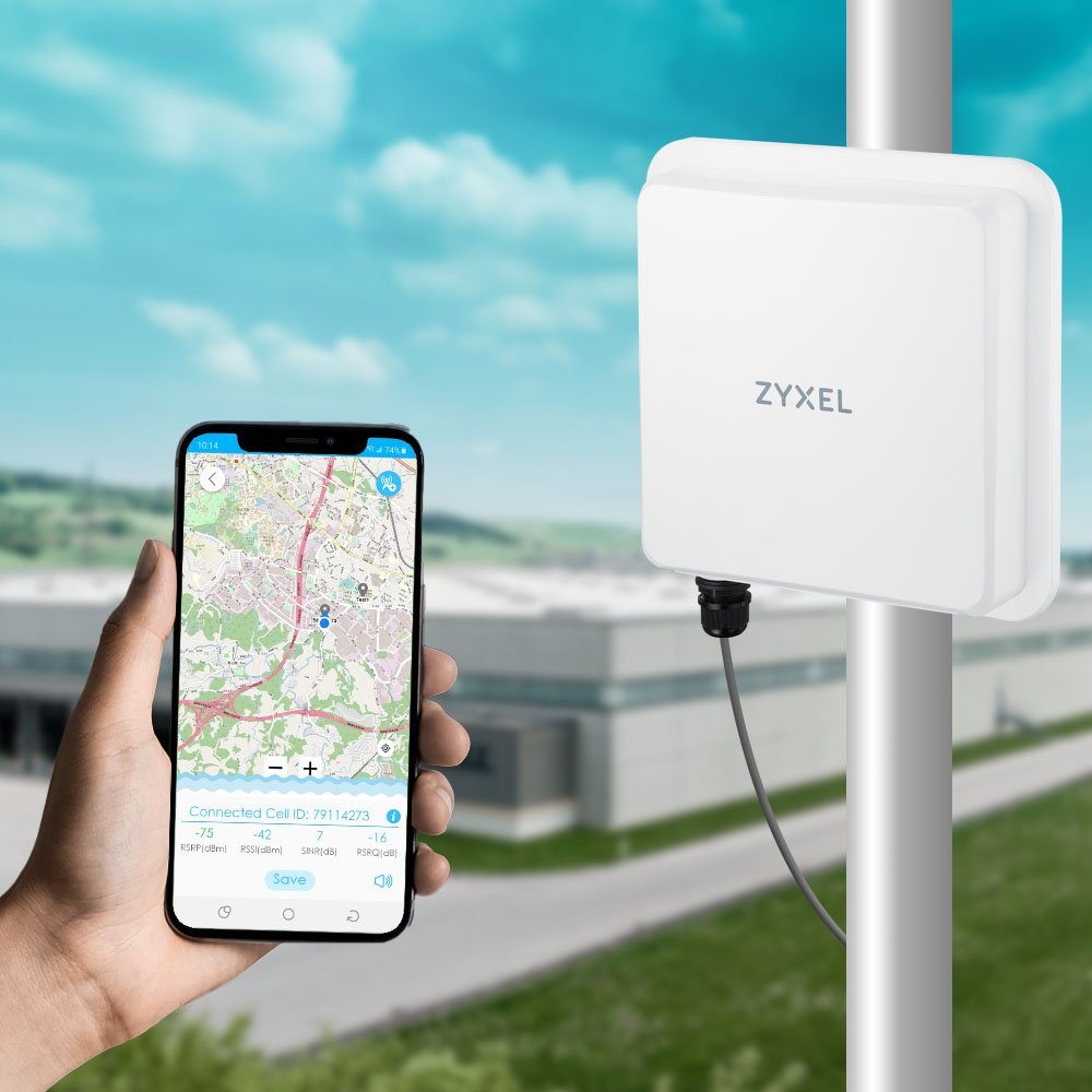 Router  Zyxel Nr7101 - Nebulaflex 5g/Lte Outdoor , Cat20 Dl Fino A 5gbps. Sim Card Slot. 1 Porta Lan Gigabit. Antenne Inte