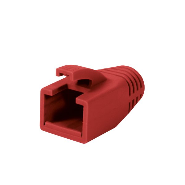 Logilink - Strain Relief Boot 8.0 Mm For Cat.6 Rj45 Plugs, Red