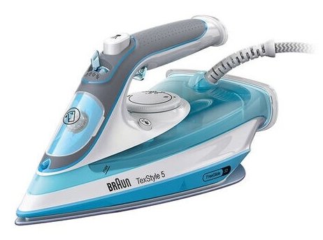 EAN 8021098270733 - Braun TexStyle 5 SI 5006 BL Plancha vapor-seco Suela de cerámica 2600 W Azul, Gris, Blanco imagen 1