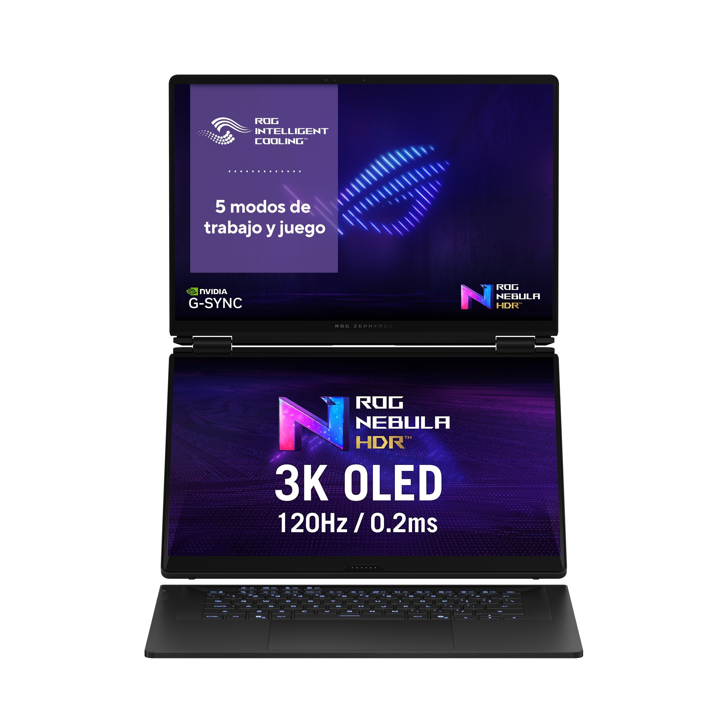 Portátil Asus Rog Zephyrus Duo Oled Gx651ax-Sr010w 16" Intel Core Ultra 9 386h 64gb 2tb Ssd Rtx 5090 Windows 11