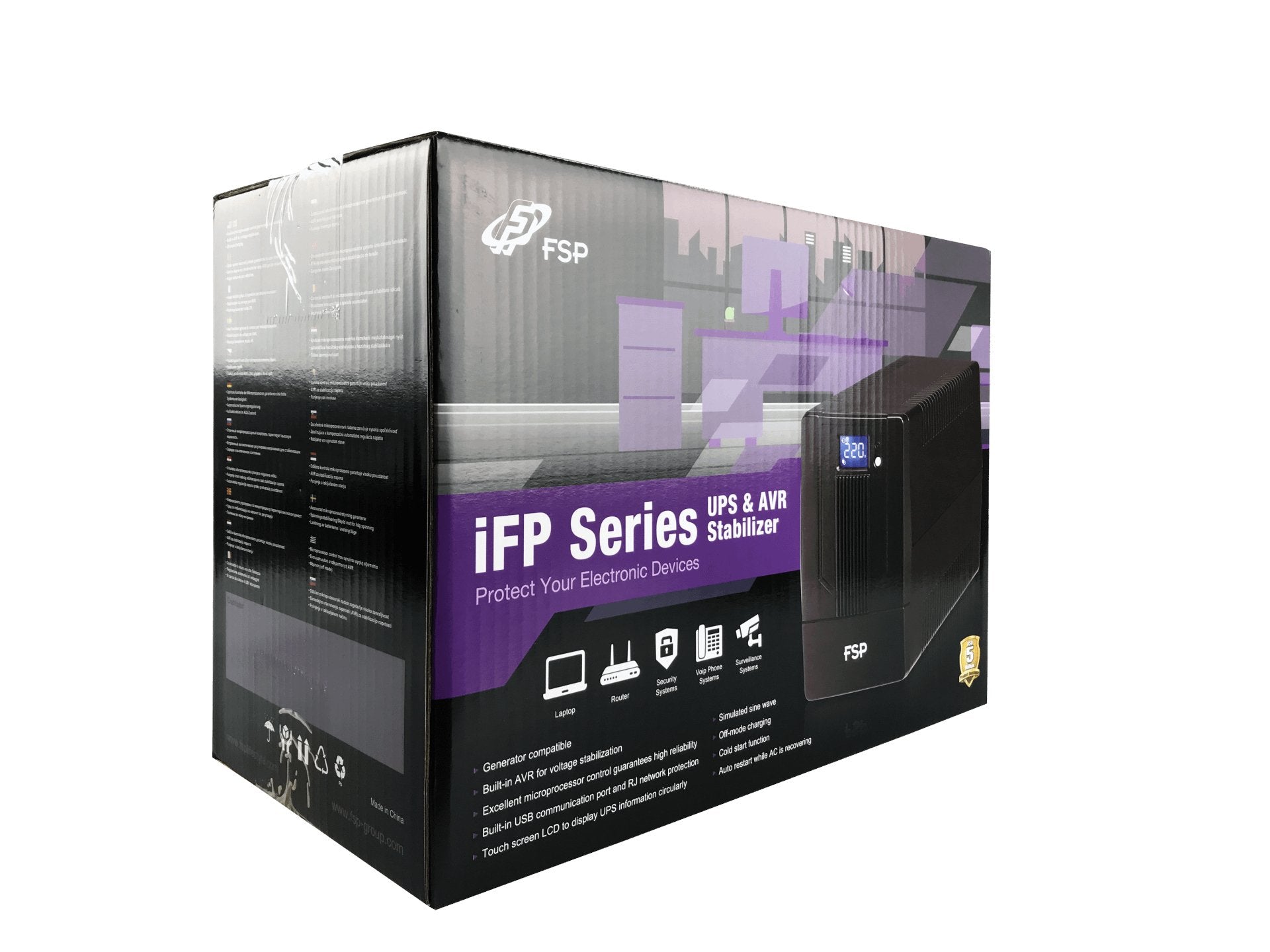 EAN 4713224522338 - FSP iFP 1500 sistema de alimentación ininterrumpida (UPS) Línea interactiva 1,5 kVA 900 W 2 salidas AC imagen 7
