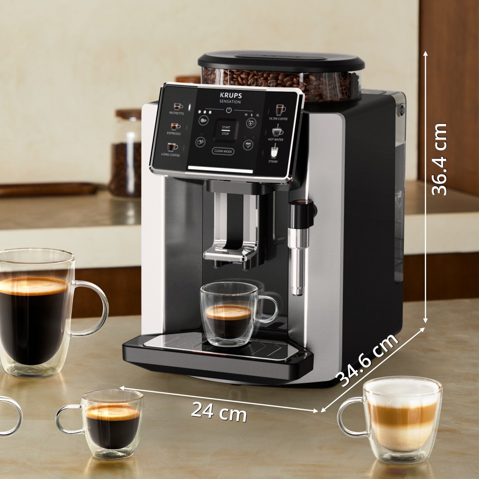 Cafetera Krups Sensation Ea910e Totalmente Automática Espresso 1,7 L