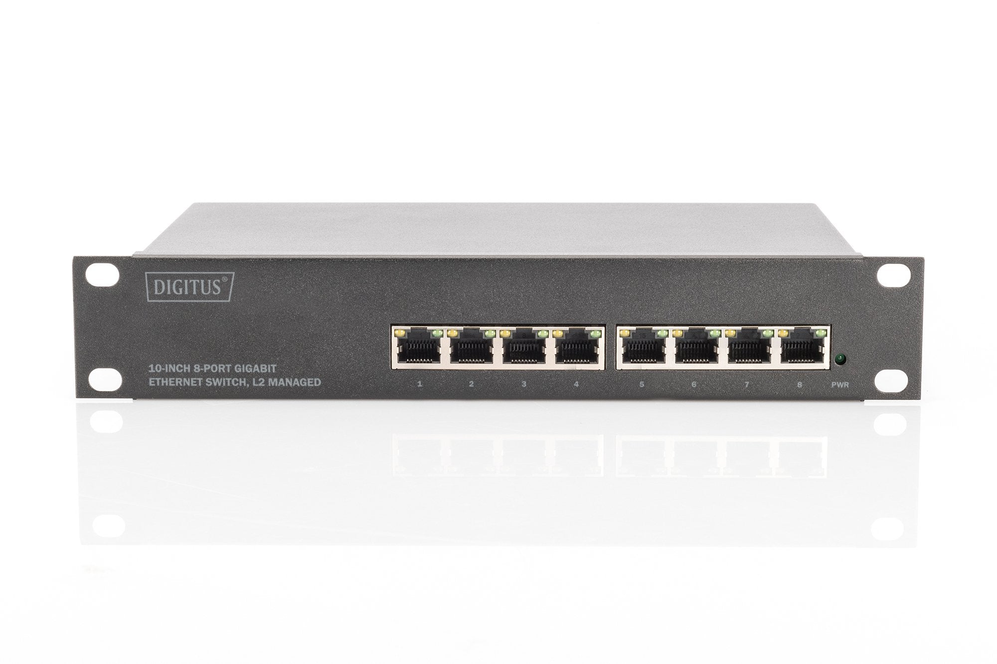 Digitus Dn-80117 Switch 8 Puertos Gestionado L2+ Gigabit Ethernet (10/100/1000) Negro