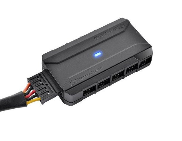 Thermaltake Commander Fp - Controlador De Ventilador De 10 Puertos - Negro