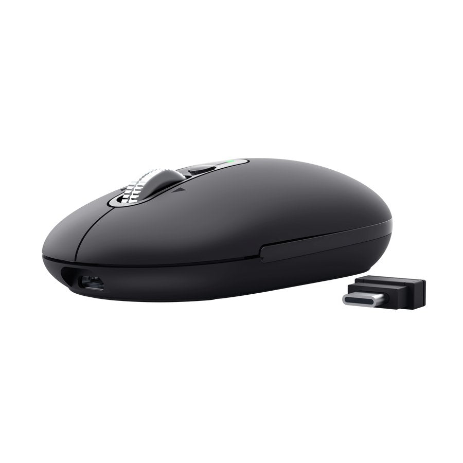 Raton Optico Wireless Fino Seron Negro Trust Hasta 3200dpi / Inalámbrico