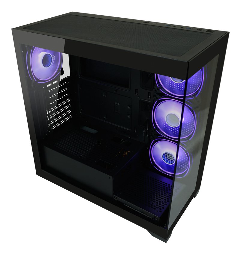 Gehäuse Miditower 715b Negro Usb3.2 Audio O.Netzteil Seamless_x