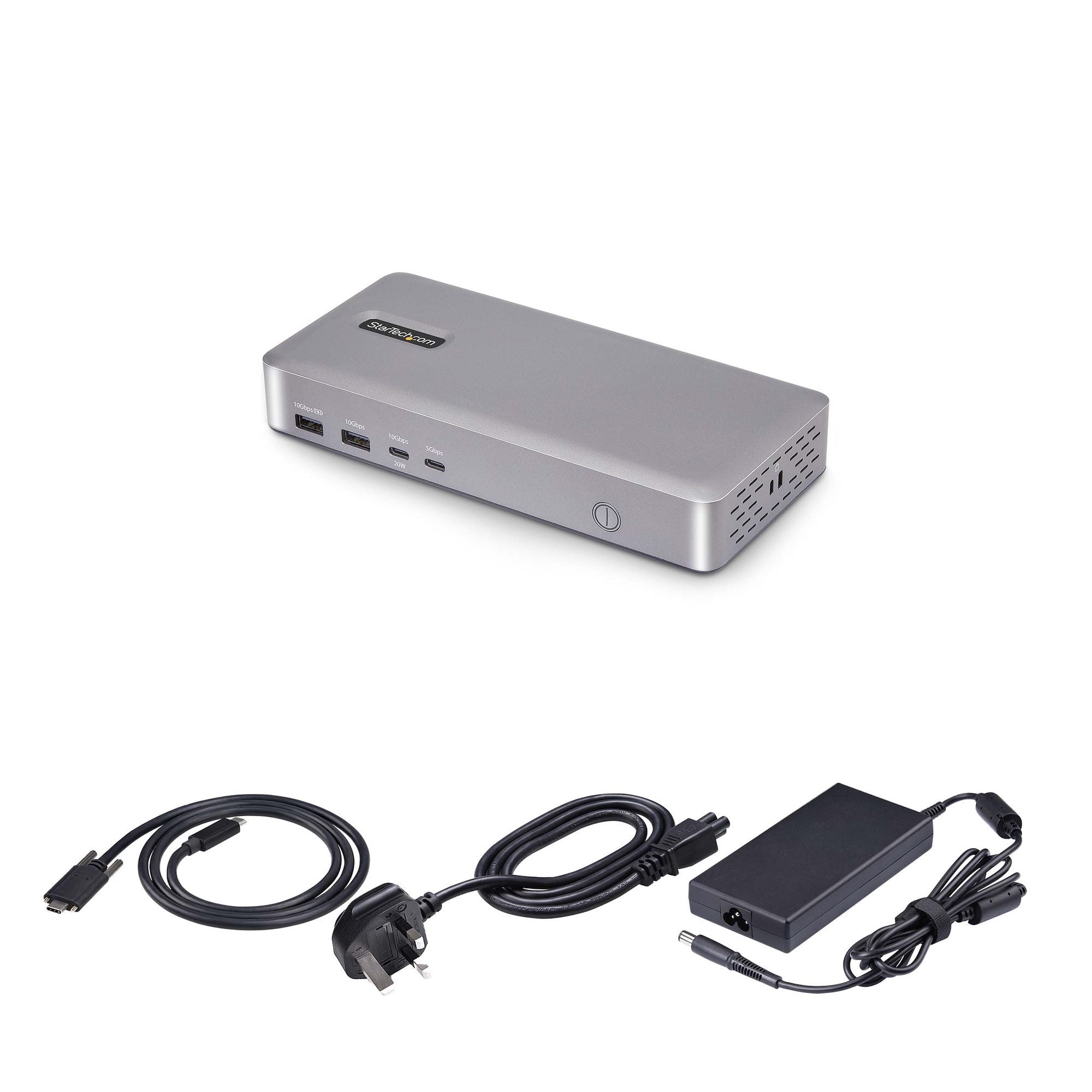 Startech.Com Usb4 Docking Station, Usb-C 40gbps, Dual Video Hdmi, Up To 2x 4k 60hz 4:4:4 (Rgb) Or 2x 4k 120hz 4:2:2, Mul