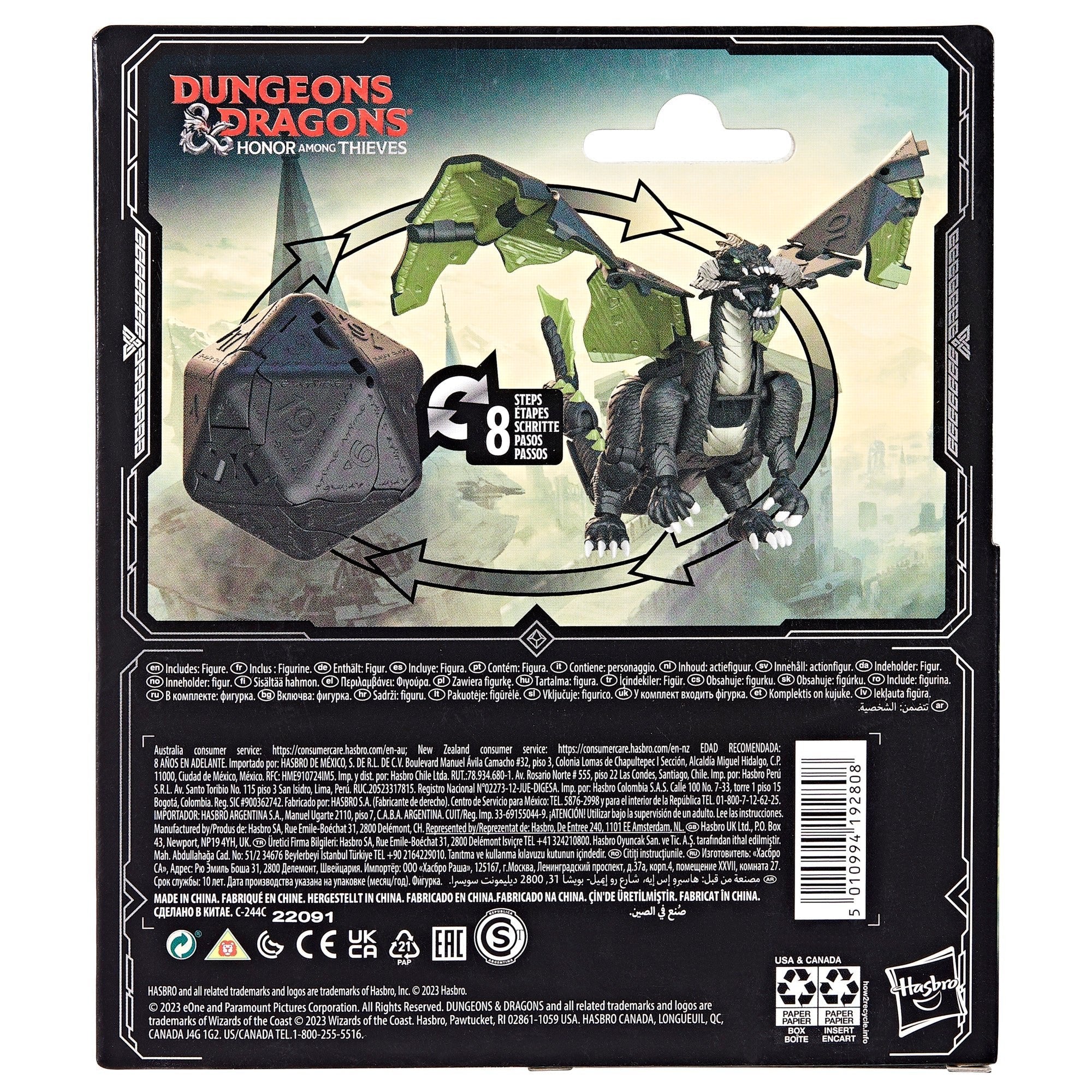 Figura Hasbro Dicelings Dungeons & Dragons : Honor Among Thieves Black Dragon