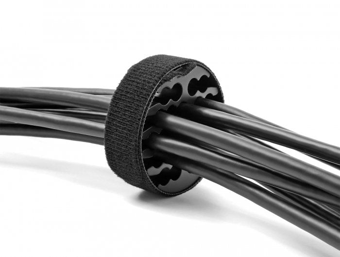 Delock Cable-Organizer Mit Klettcablebinder Schwarz