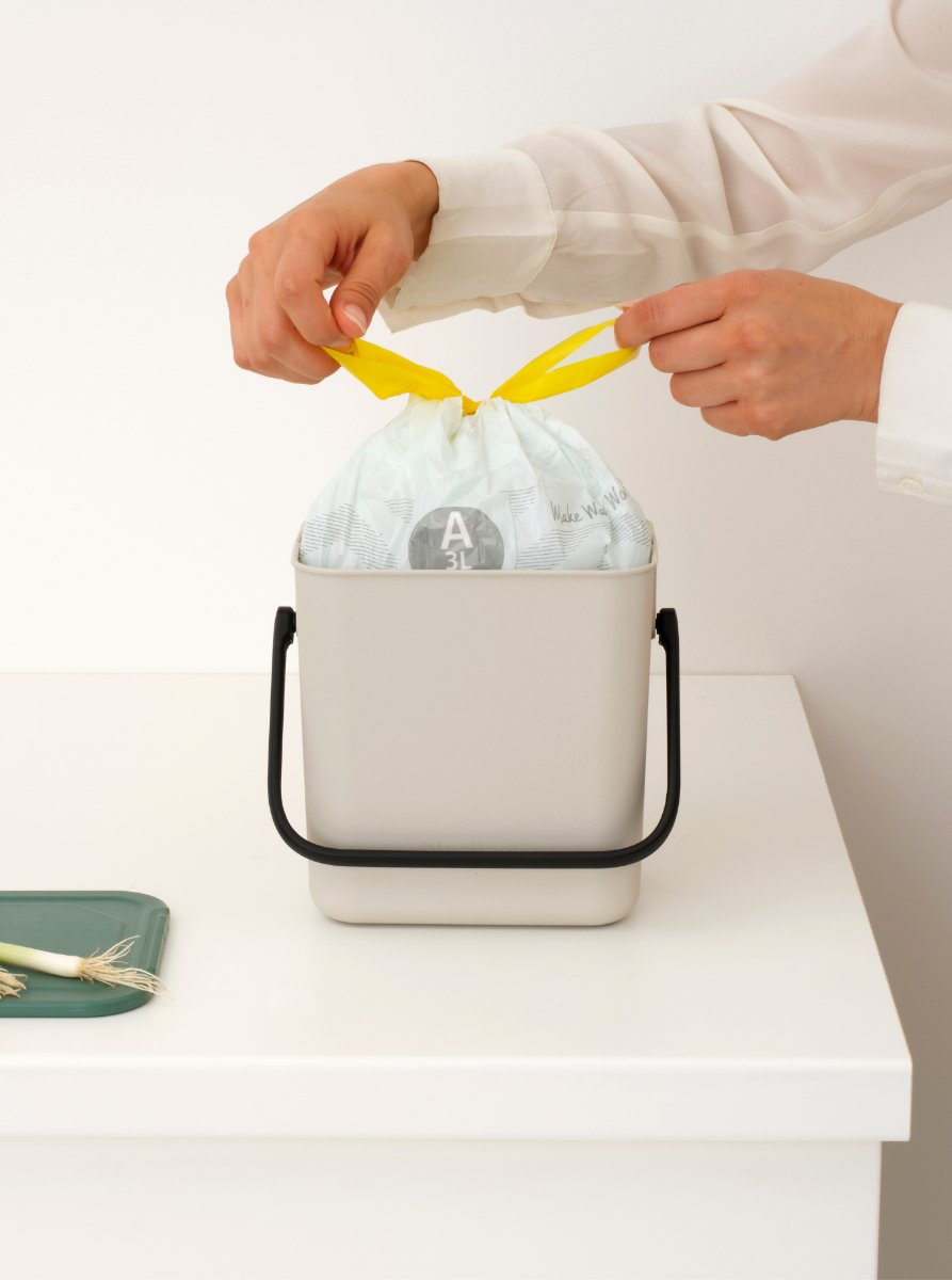 Brabantia Sort & Go Abfallbehäl. Soft Beige 3 L