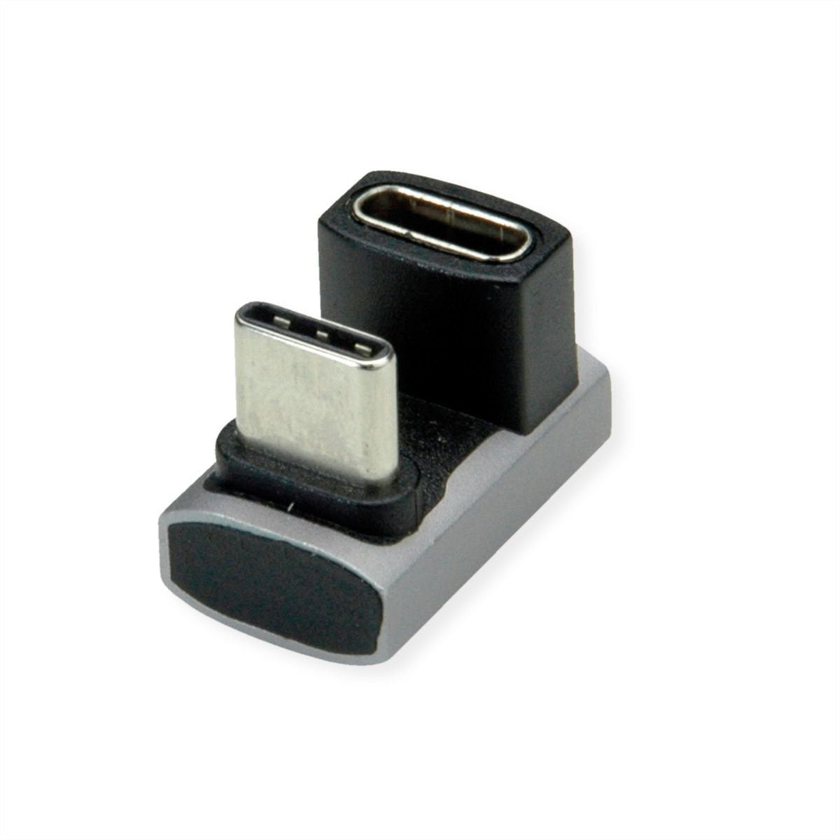 Roline Usb4 Gen 3x2 Adapter Typ C St Bu, Aluminium, 360, Breit, Silberfarben