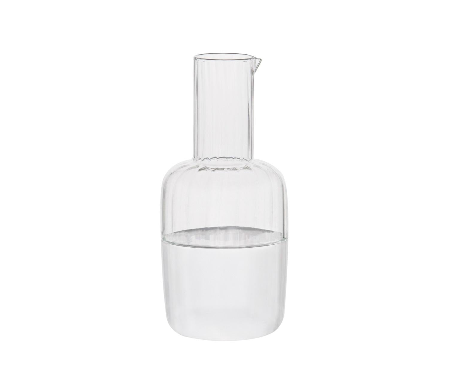 Jarra Vidrio Agua + Vaso, 800 Ml