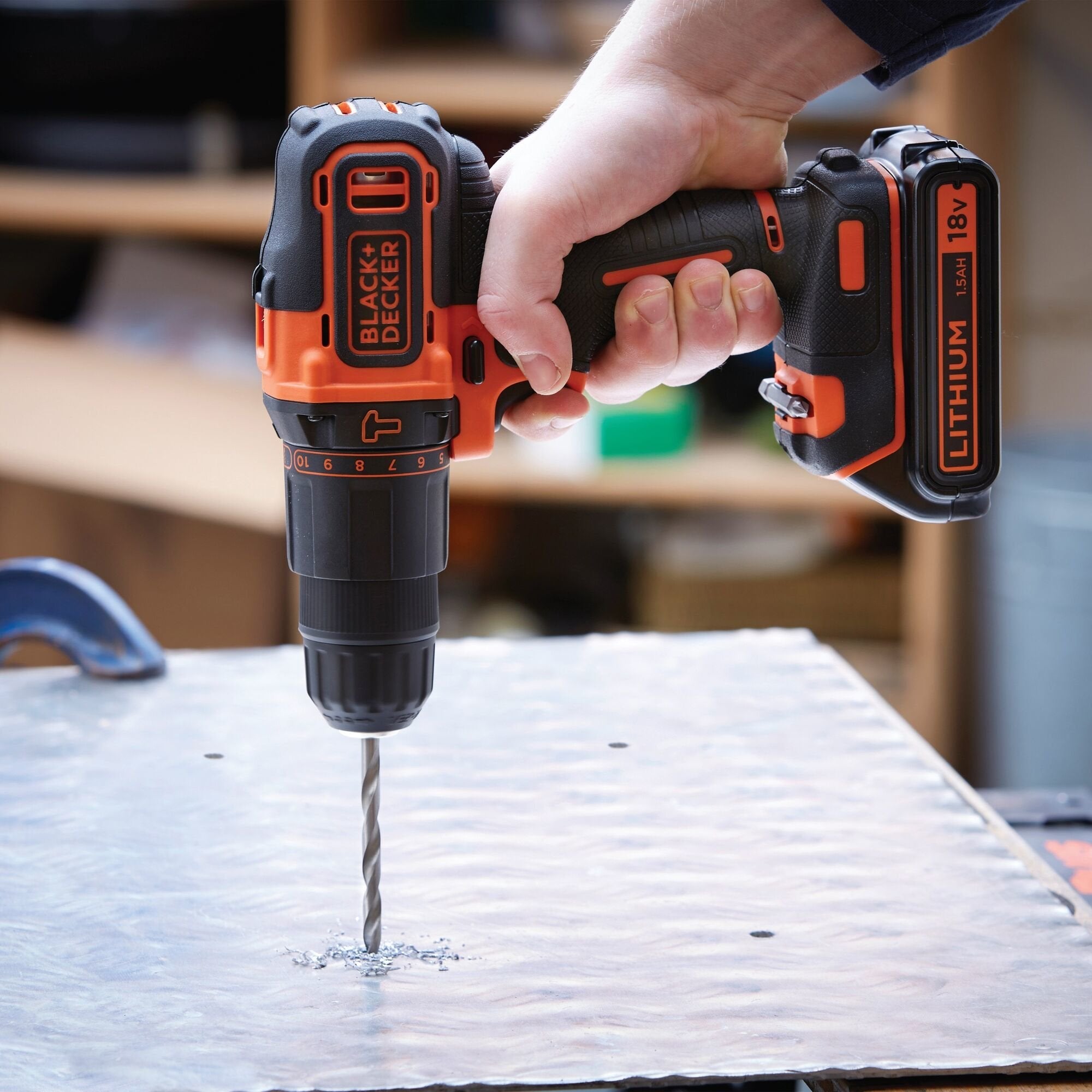 Black & Decker Bdchd18k 1400 Rpm Negro, Naranja