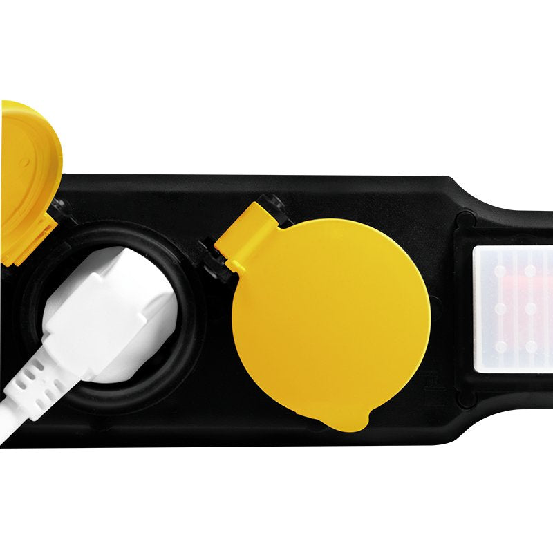 Logilink Regleta De Enchufes Exterior De 3 Tomas , 3xcee 7/3, Con Interruptor Outdoo Cable Textil Logilink