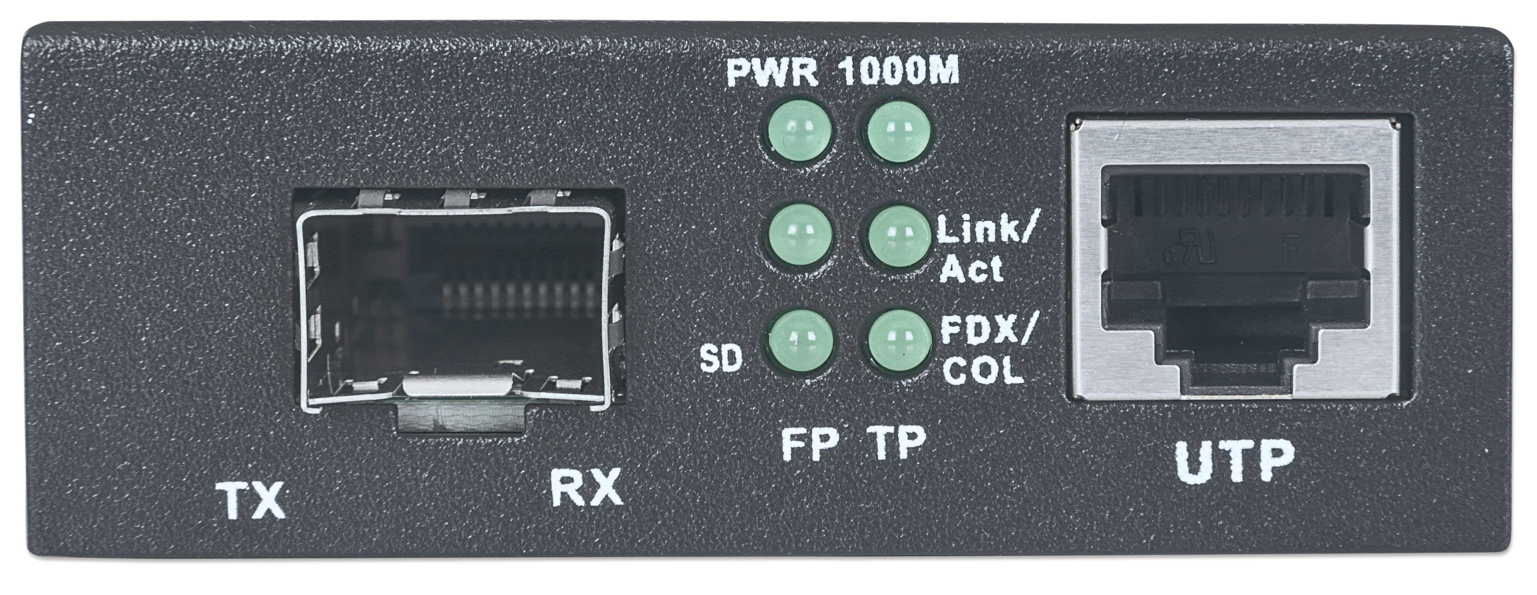 EAN 0766623510493 - Intellinet 510493 convertidor de medio 1000 Mbit/s Negro imagen 6