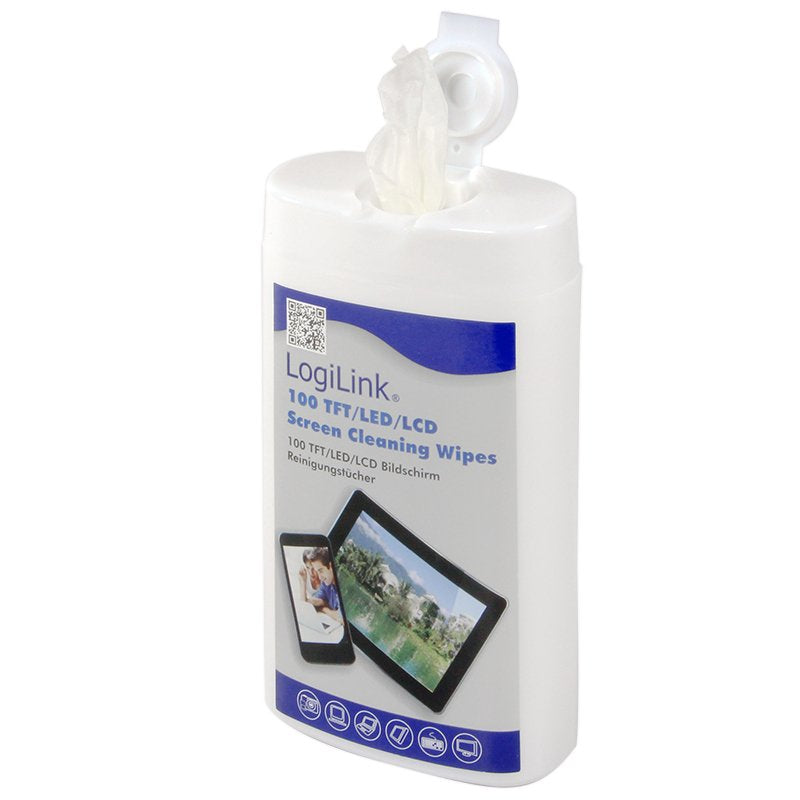 Logilink Rp0010 Kit De Limpieza Para Computadora Paños Secos Para Limpieza De Equipos Lcd/Tft/Plasma