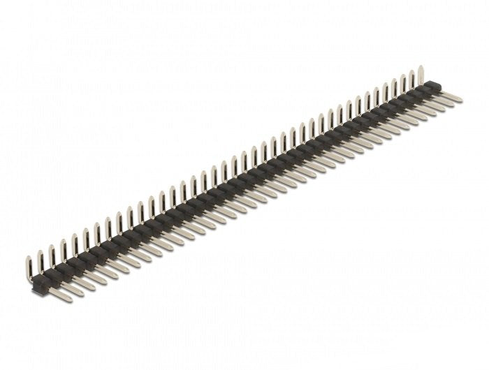 Delock Stiftleiste 40 Pin, Rastermass 2,54 Mm, 1-Reihig, Gewinkelt, 5 Stück