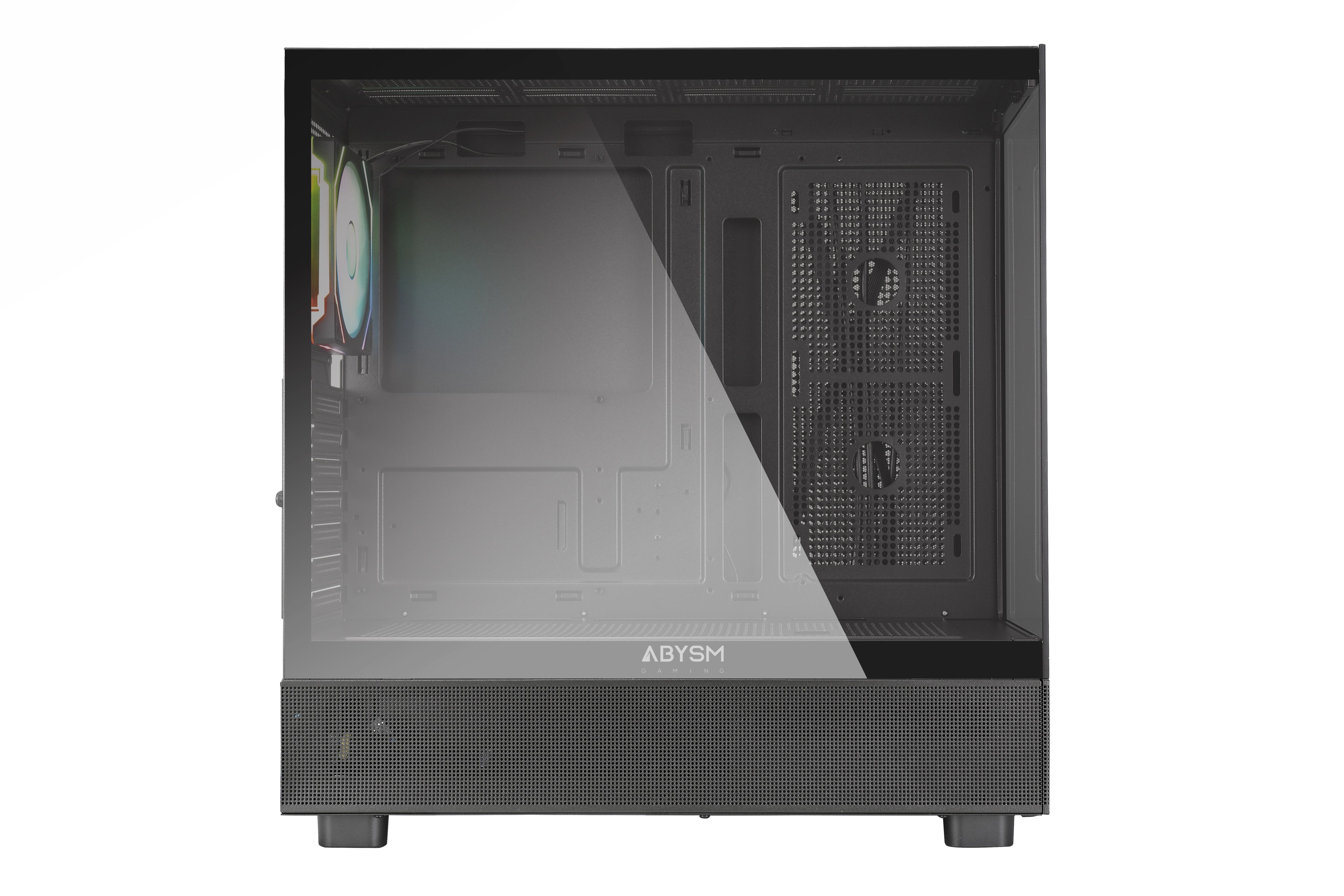 Caja Abysm Danube Sava H400 Black Atx, Itx, Micro Atx - Lateral Y Frontal Cristal Templado - 3.5" Y 2.5" - Usb-A,
