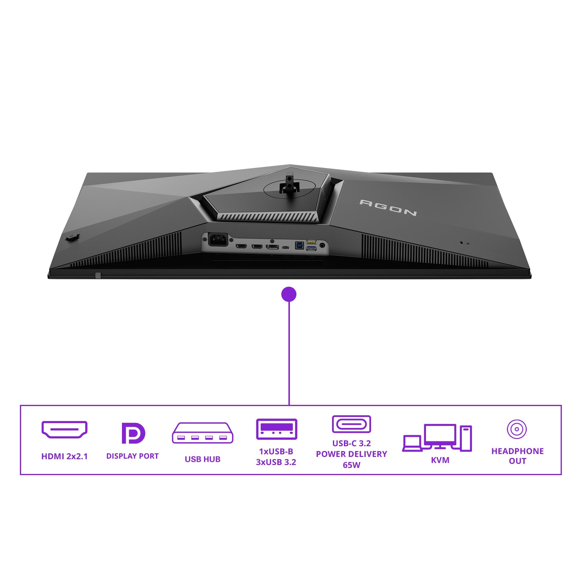 EAN 4038986113465 - AOC AGON PRO AG326UZD2 pantalla para PC 80 cm (31.5") 3840 x 2160 Pixeles 4K Ultra HD OLED Negro imagen 4