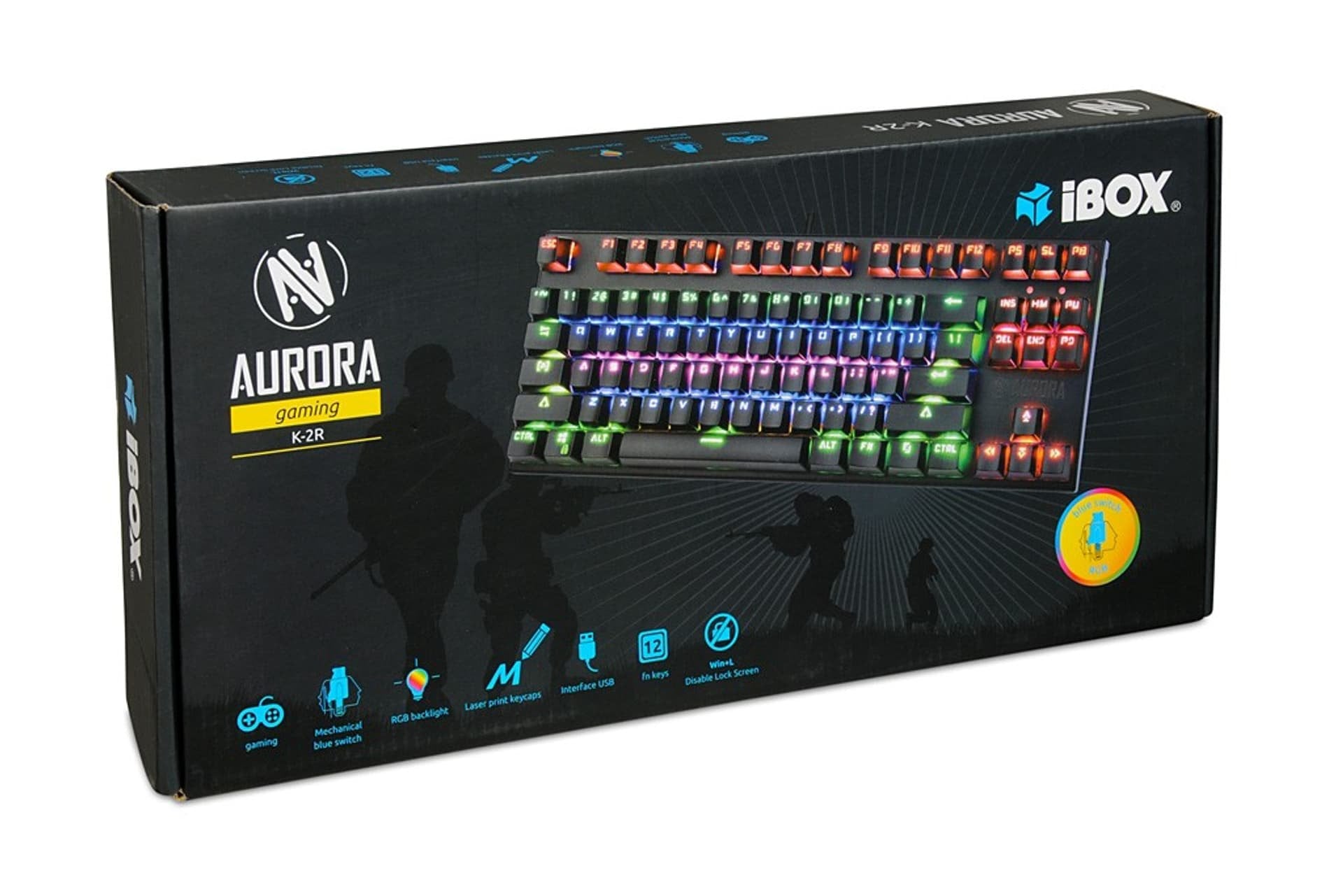 EAN 5903968680008 - iBox IKGMK2R teclado Juego USB QWERTY Inglés de EE. UU. Negro imagen 25