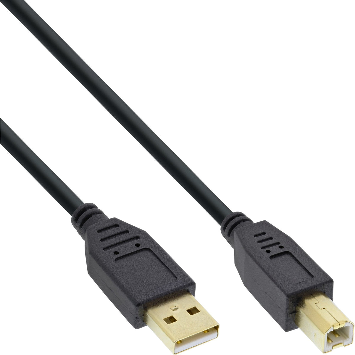 Cable Inline Usb 2.0 Tipo A Macho A B Macho Negro 1m