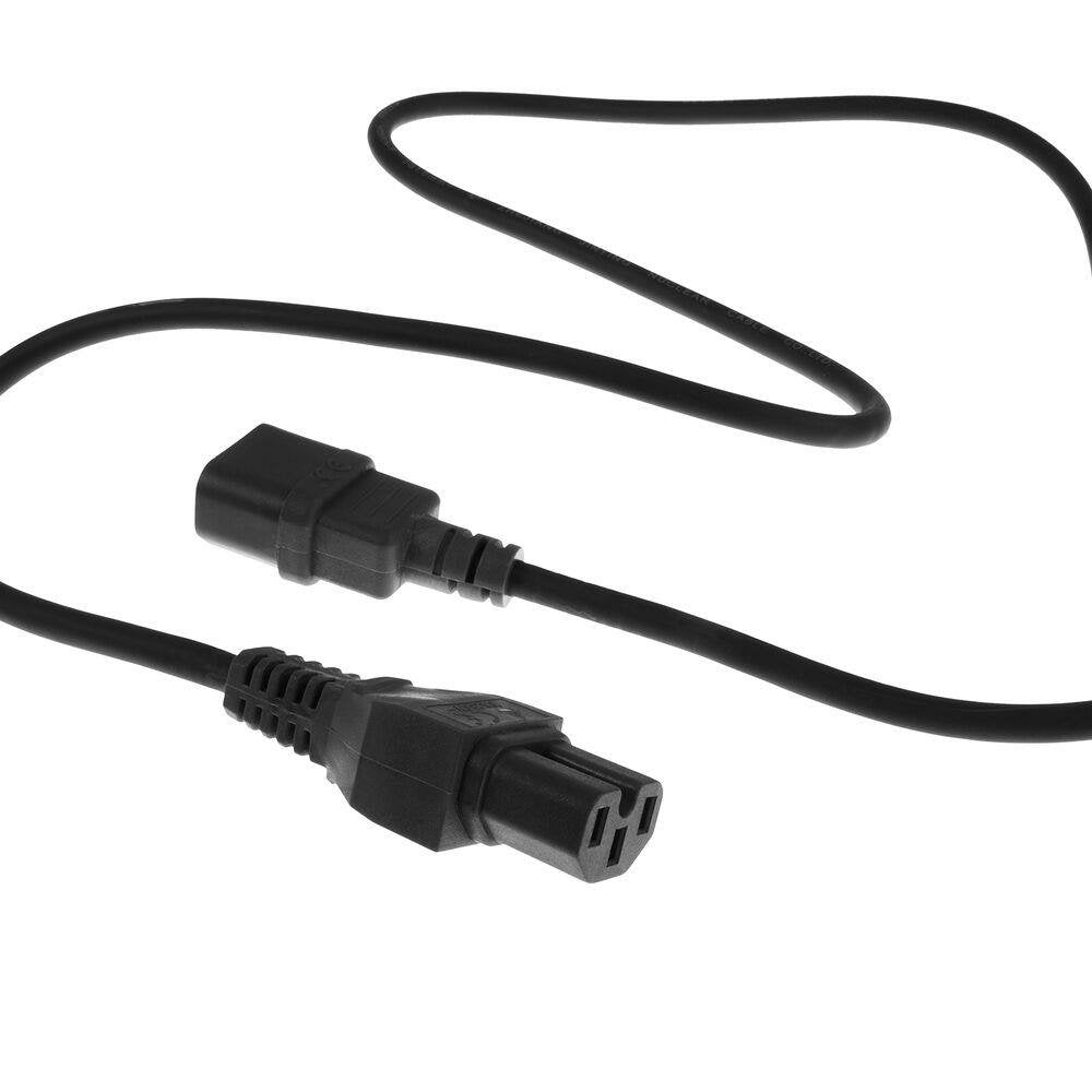 Powercord C14 - C15 Negro 3 M