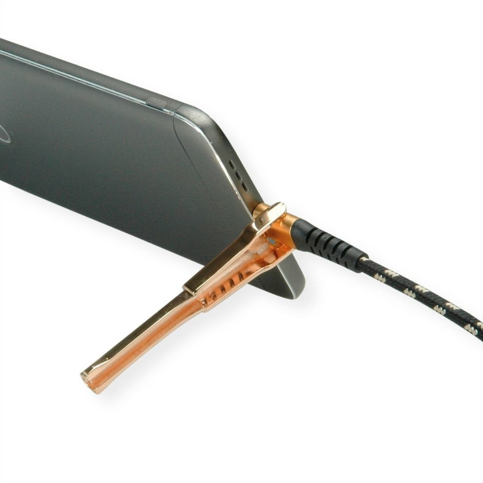 EAN 7630049617193 - ROLINE 11.02.8923 cable de conector Lightning 1 m Negro, Oro imagen 6