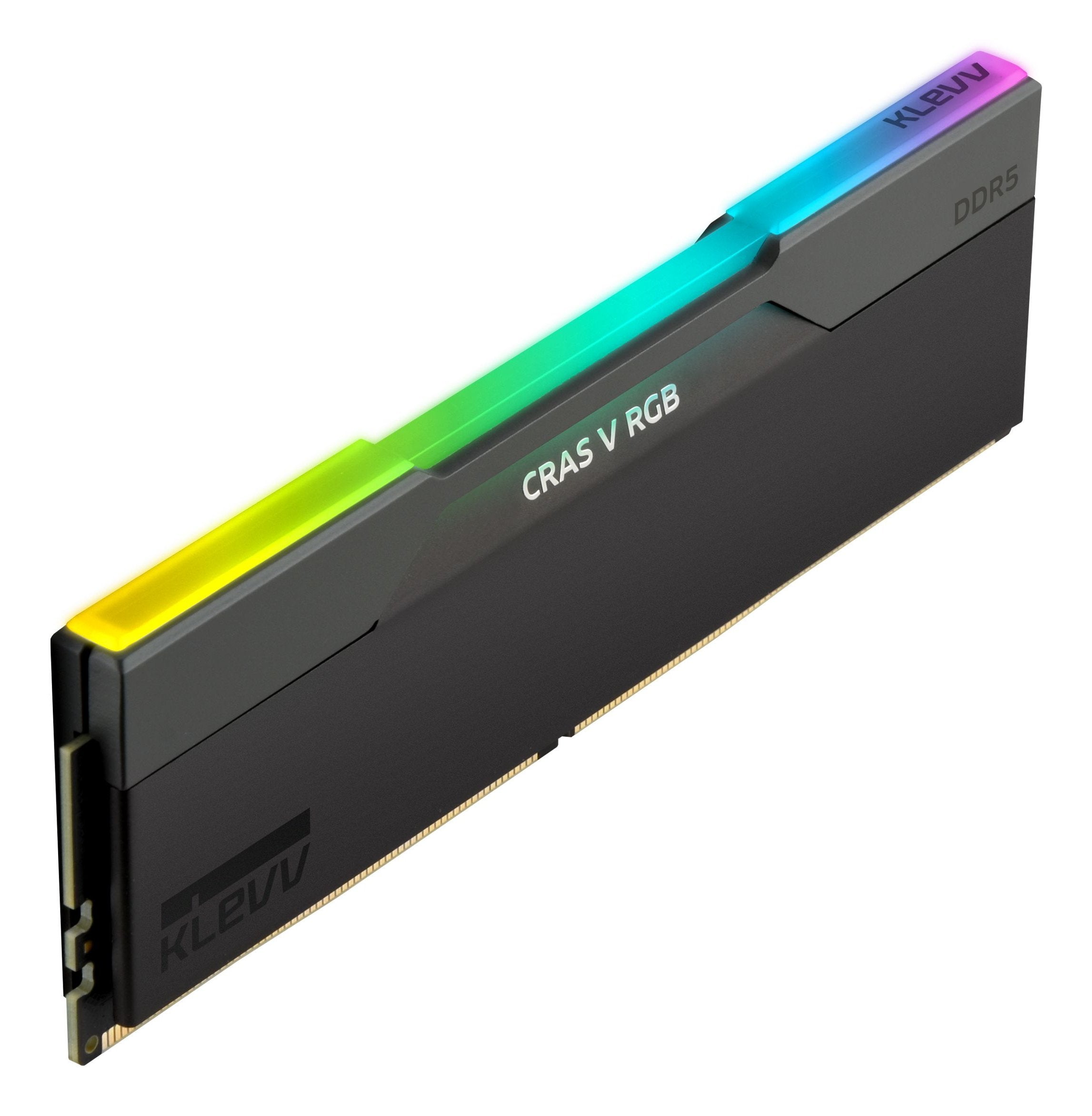 Klevv Memoria Ram Cras V Rgb Obsidian Negro - 32 Gb (2 X 16 Gb Kit) - Ddr5 6400 Udimm Cl30