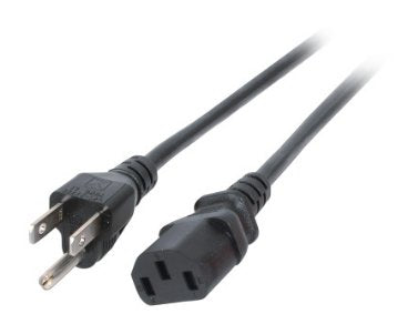 Efb Netzleitung Usa Nema 5-15p - C13 180, Schwarz, 1,8m, 3sjt Awg14 X 3c