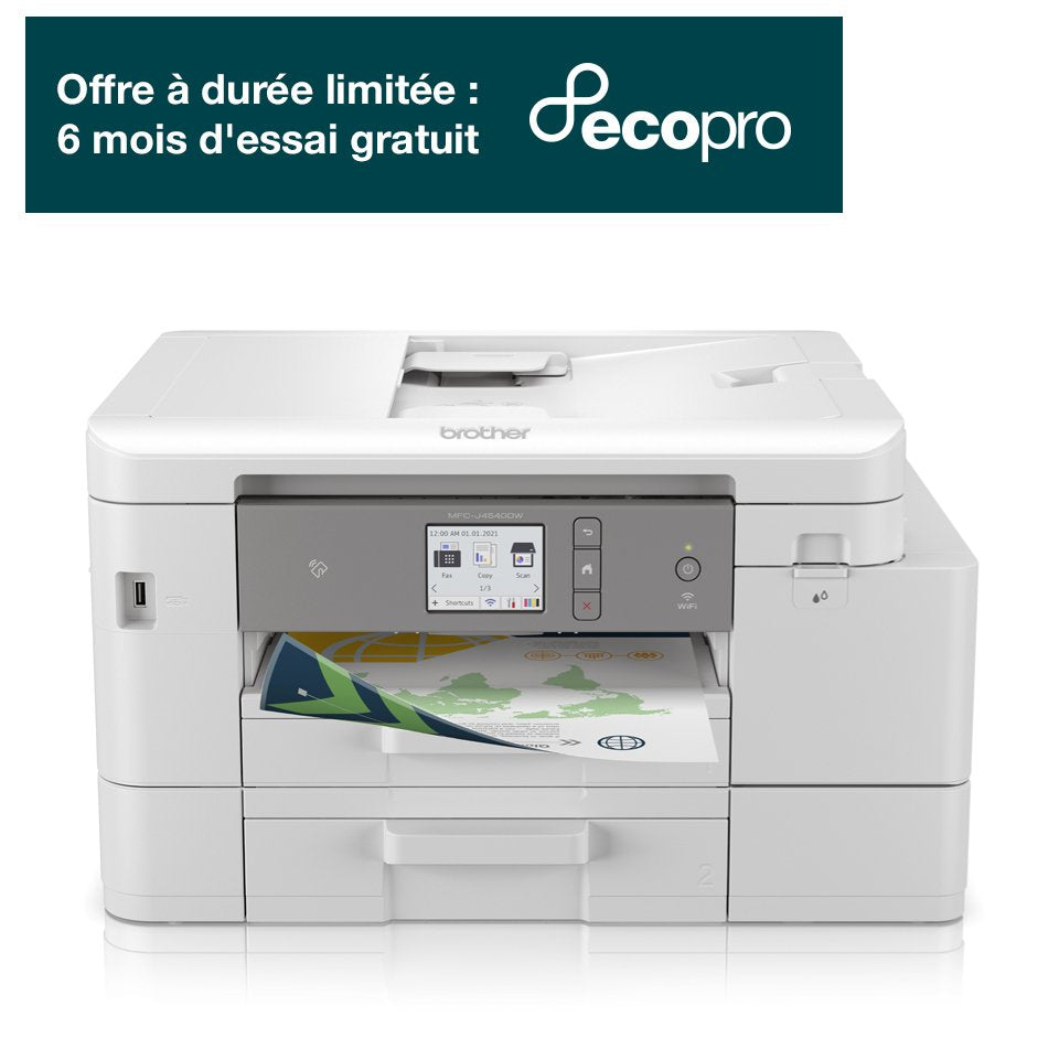 Multifunción Brother Mfc-J4540dwxl Wifi Fax Dúplex Pack Impresora + Consumibles Xl Blanca