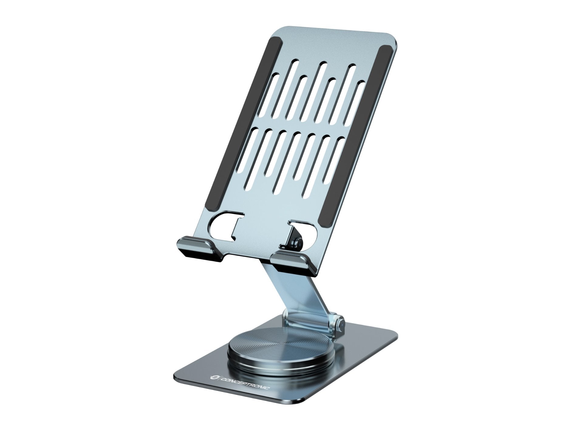 Soporte Smartphone Giratorio Y Plegable Conceptronic Thana08g Base Rotacion 360â° Altura Ajustable