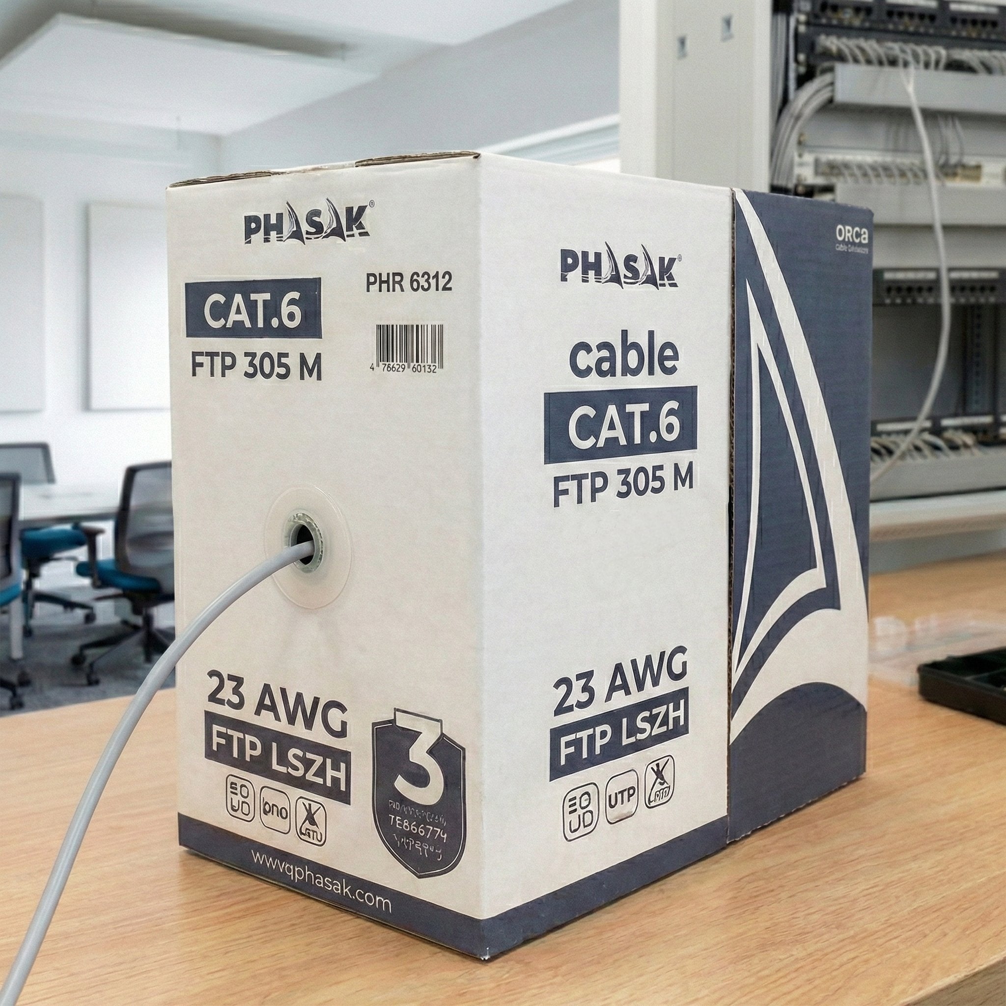 EAN 5605922028641 - Phasak PHR 6312 cable de red Gris Cat6 F/FTP (FFTP) imagen 2