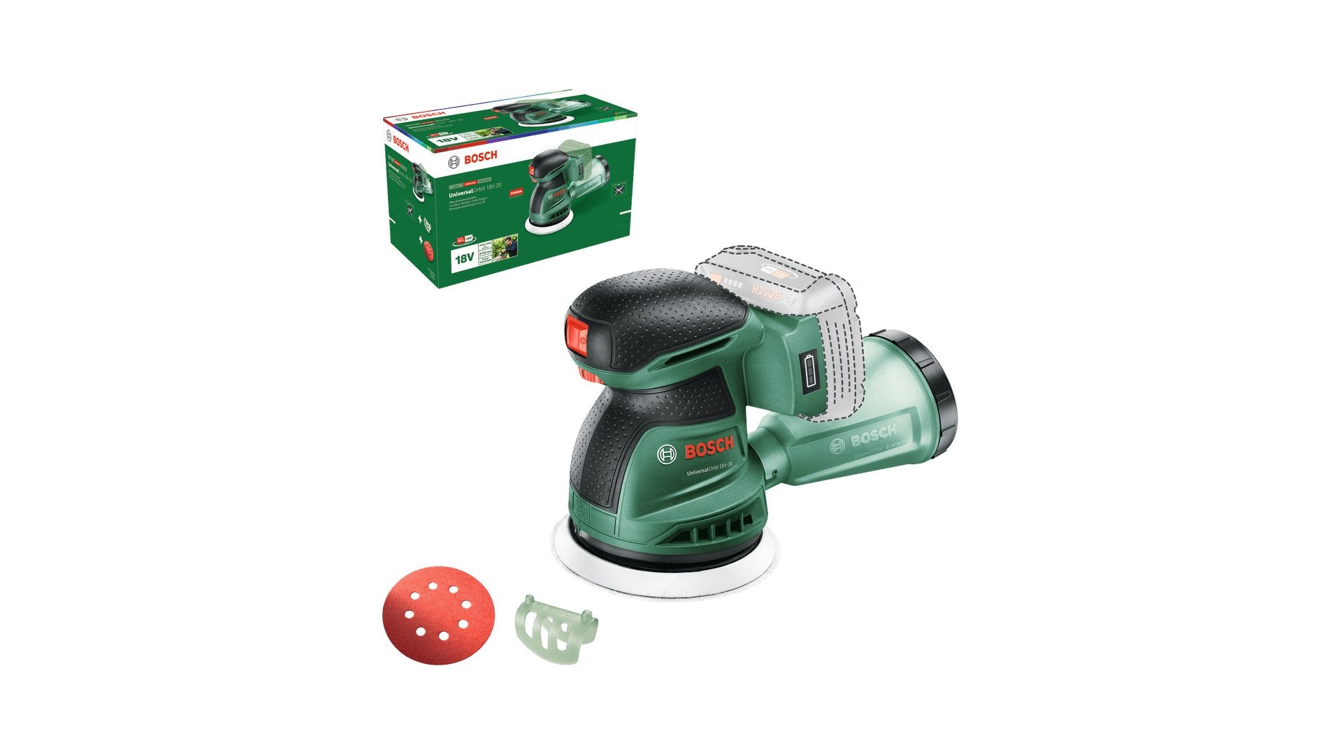 EAN 4053423251470 - Bosch 4053423251470 Lijadora orbital Verde imagen 7