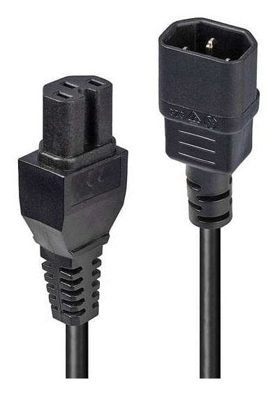 3m C14 To C15 Hot Condition  Power Cable, Black