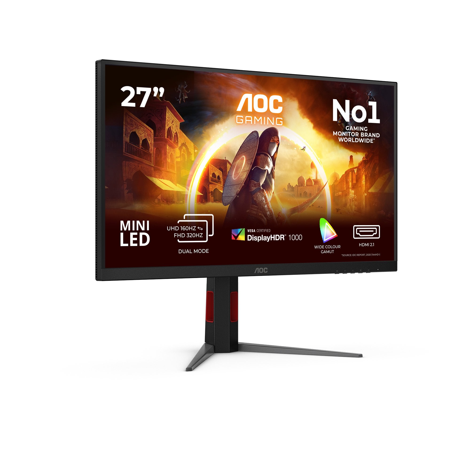 EAN 4038986183123 - AOC G4 U27G4XM pantalla para PC 68,6 cm (27") 3840 x 2160 Pixeles 4K Ultra HD LED Negro, Rojo imagen 2