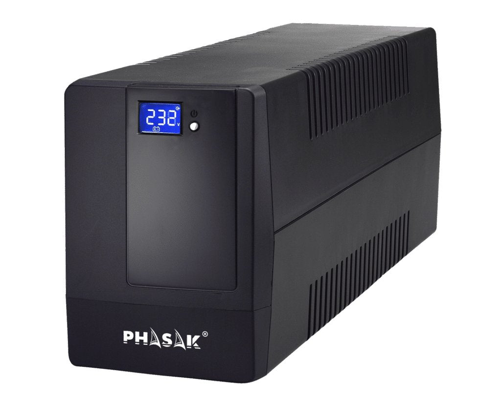 Sai Línea Interactiva Phasak 1000 Va Lcd 1000va 4 Salidas Formato Torre