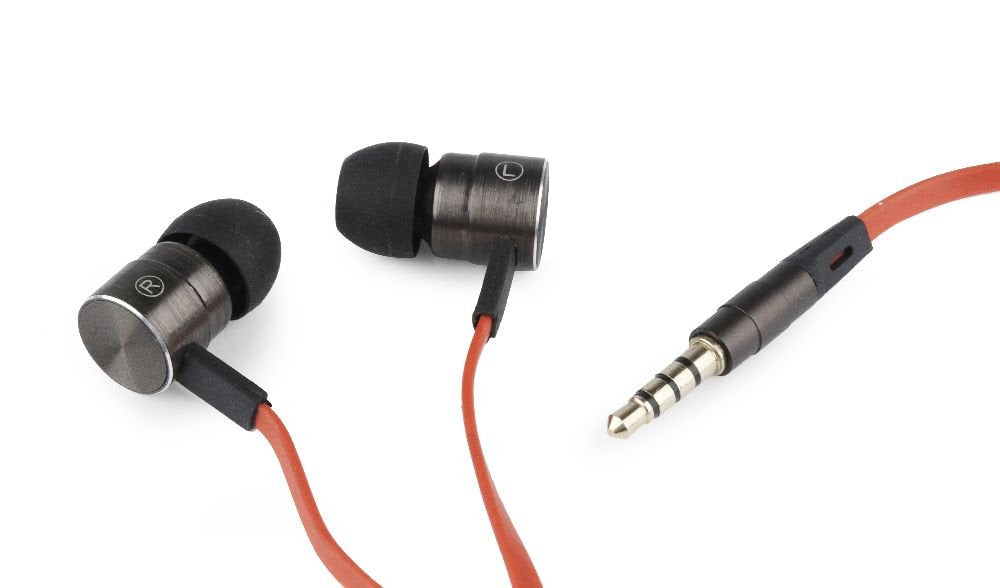 Gembird Mhs-Ep-Lhr Auricular Y Casco Auriculares Dentro De Oído Negro, Naranja