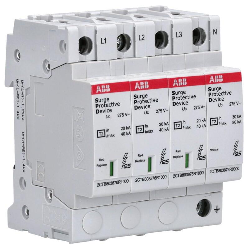 Abb Ovrt23n40-275pqs Descargador De Sobretensiones Spd Tipo2 230 400v
