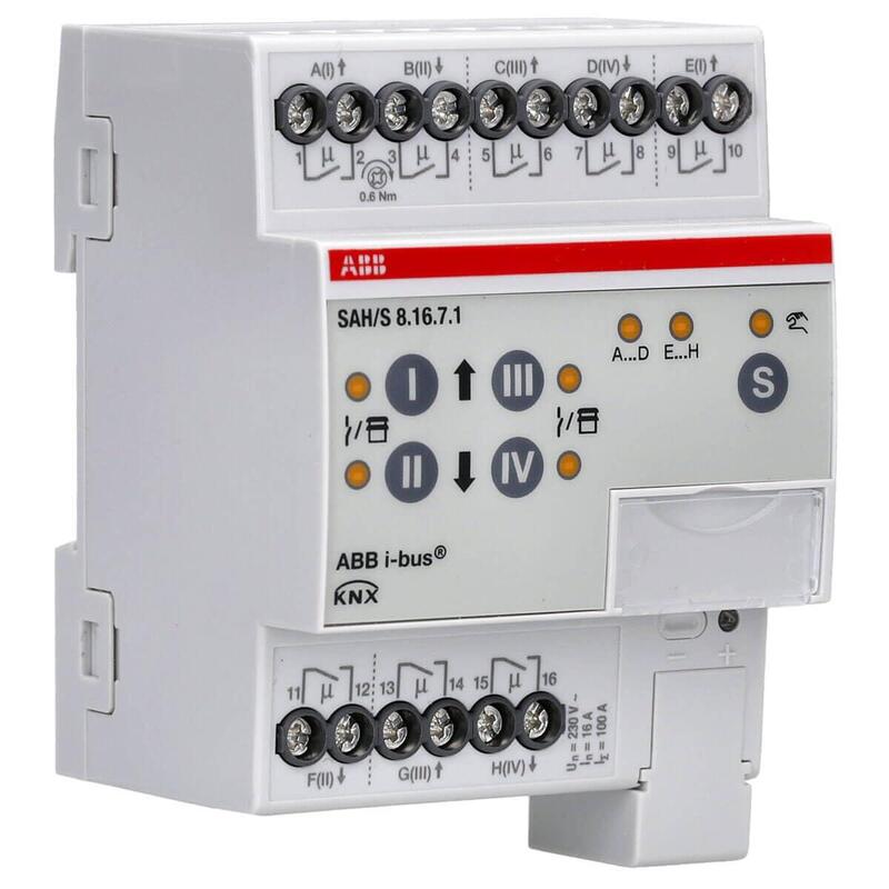 Abb Sah S8.16.7.1 Schalt- Jalousieaktor. 8fach. 16 A. Reg