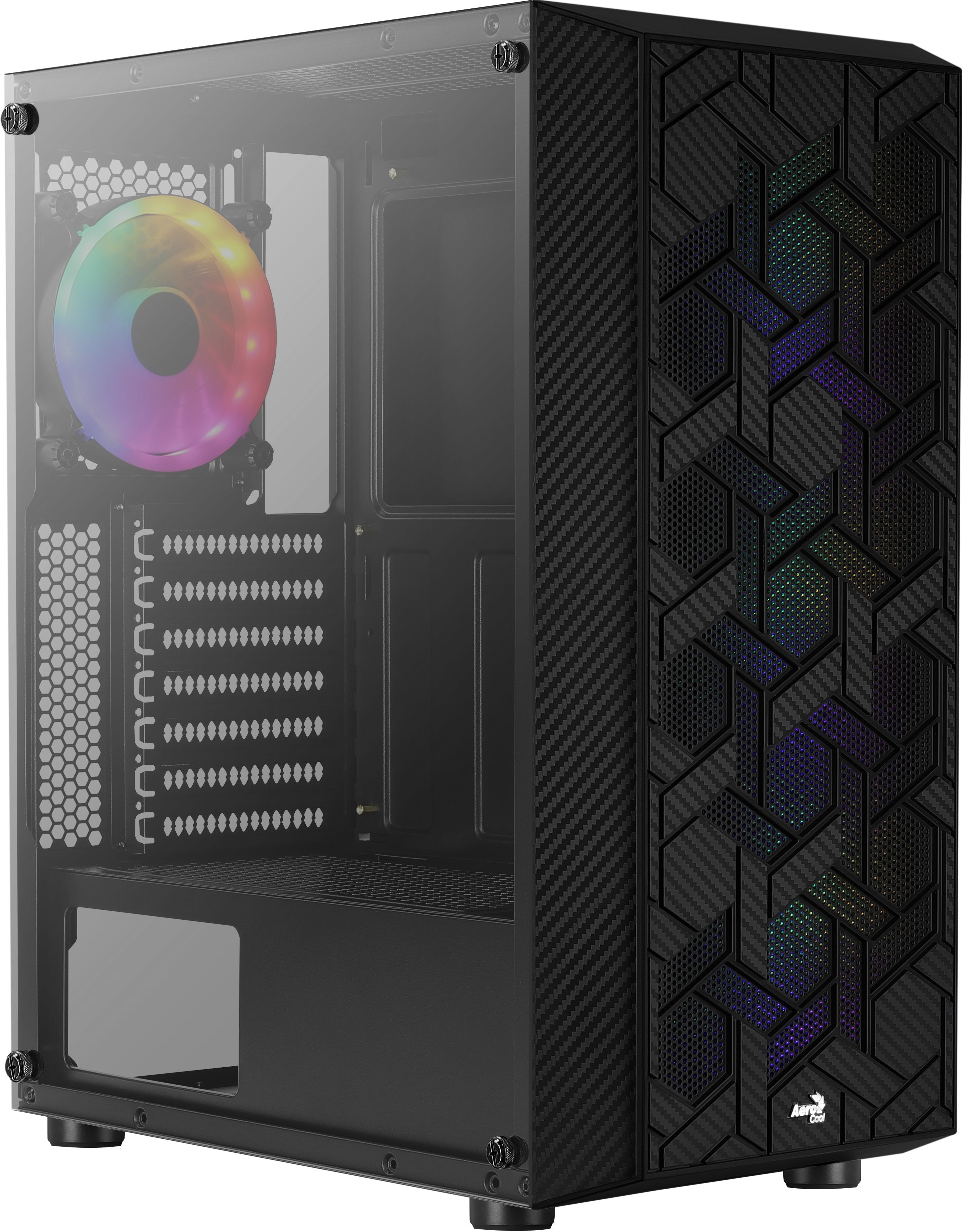 Caja Gaming Semitorre Aerocool Hivebk