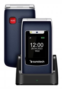 Teléfono Móvil Sunstech Celt23bl Para Personas Mayores Azul