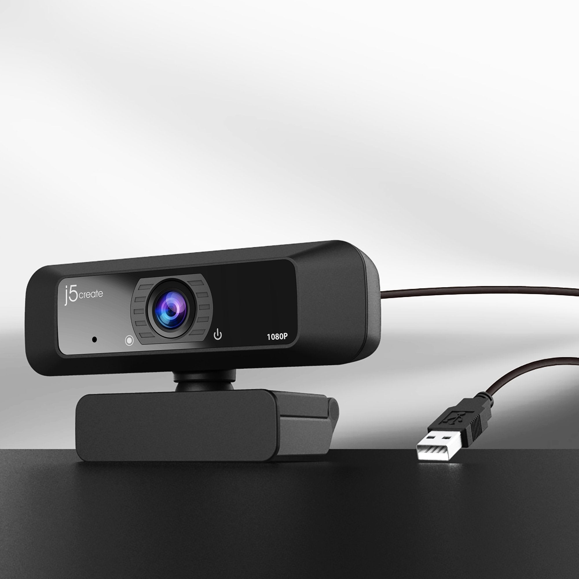 Cámara Web J5create Jvcu100-N  Hd Usb Con Rotación De 360°