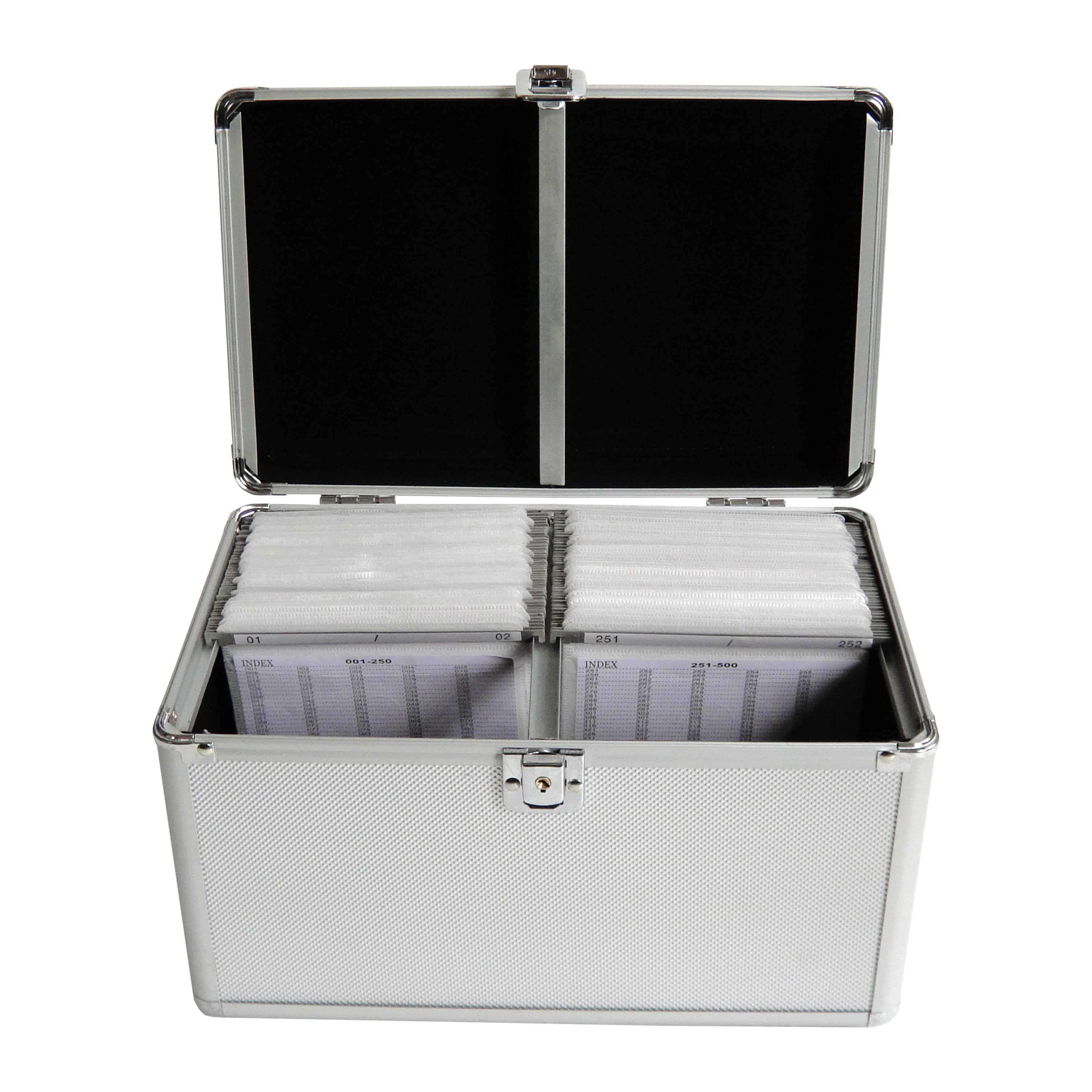 Mediarange Box75 Funda Para Discos Ópticos Maleta Rígida 200 Discos Plata
