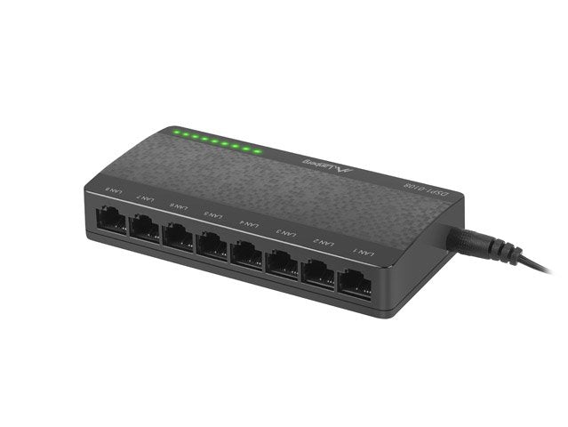 EAN 5901969415681 - Lanberg DSP1-0108 switch No administrado Fast Ethernet (10/100) Negro imagen 4